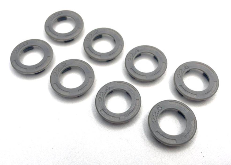 RX608G ReflexRacing Speed Dish Side Wall Plate Set (22.40,22.60,22.80 23.00) - Gray