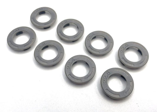 RX608G ReflexRacing Speed Dish Side Wall Plate Set (22.40,22.60,22.80 23.00) - Gray