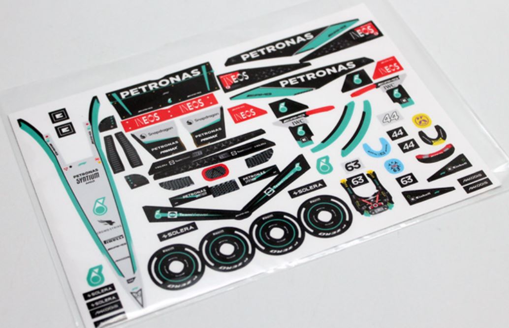 1/28 Formula One Decals - Type MB - RCR002