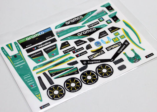1/28 Formula One Decals - Type AMR - RCR003