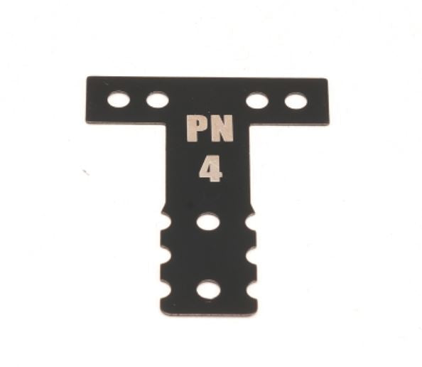 MR3074K PN Racing Mini-Z MR03/MR04 MM Spring Steel T-Plate #4 (Black)