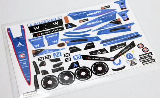 1/28 Formula One Decals - Type WF1 - RCR010