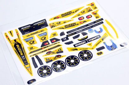 1/28 Formula One Decals - Type J - RCR001