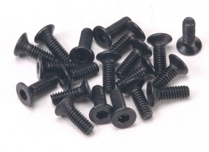 709906 M2x6 Hardened Carbon Steel Countersunk Hex Machine Screw