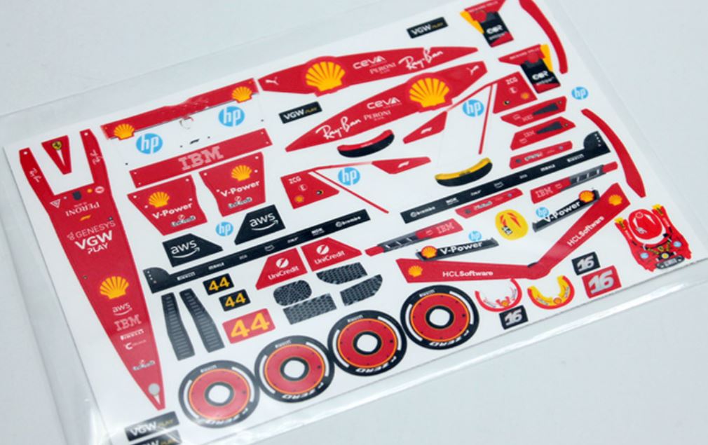 1/28 Formula One Decals - Type RF - RCR011