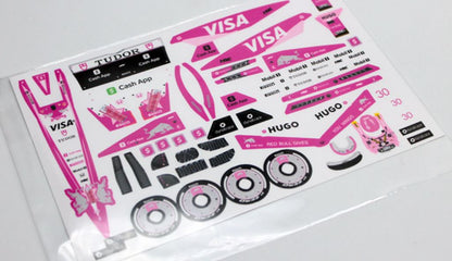 1/28 Formula One Decals - Type PVC - RCR007