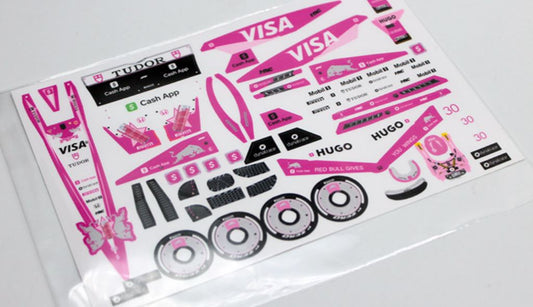 1/28 Formula One Decals - Type PVC - RCR007
