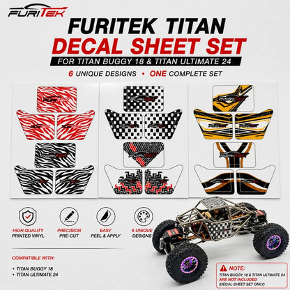 Furitek Titan Decal Sheet for Titan Buggy 18 & Titan Ultimate 24 - FUR-2824