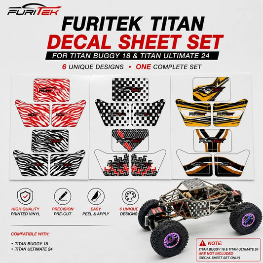 Furitek Titan Decal Sheet for Titan Buggy 18 & Titan Ultimate 24 - FUR-2824