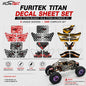 Furitek Titan Decal Sheet for Titan Buggy 18 & Titan Ultimate 24 - FUR-2824