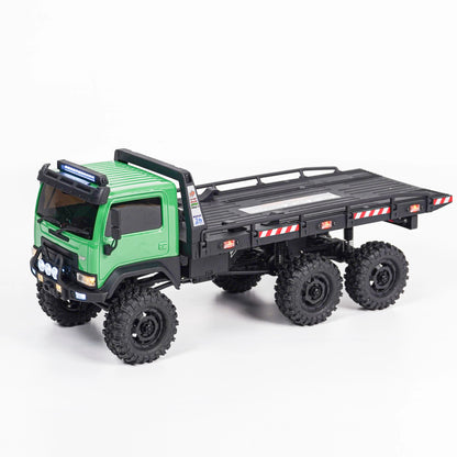 HobbyPlus CR18P Arktos 6X6 - V1.5 RTR 1/18 Micro Rock Crawler Flatbed Hauler (Green) w/2.4GHz Radio, Battery & Charger