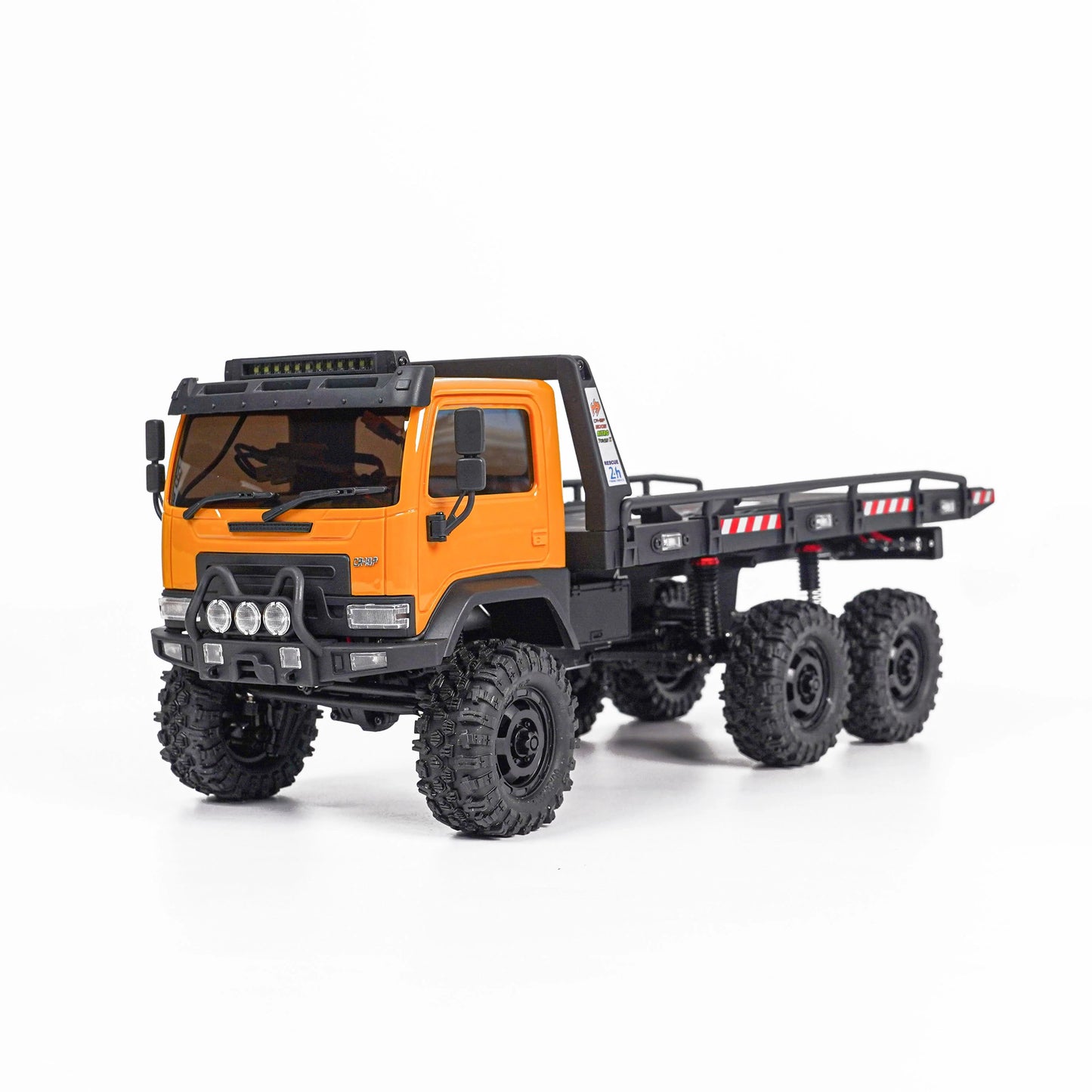 HobbyPlus CR18P Arktos 6X6 - V1.5 RTR 1/18 Micro Rock Crawler Flatbed Hauler (Sand - Tan) w/2.4GHz Radio, Battery & Charger