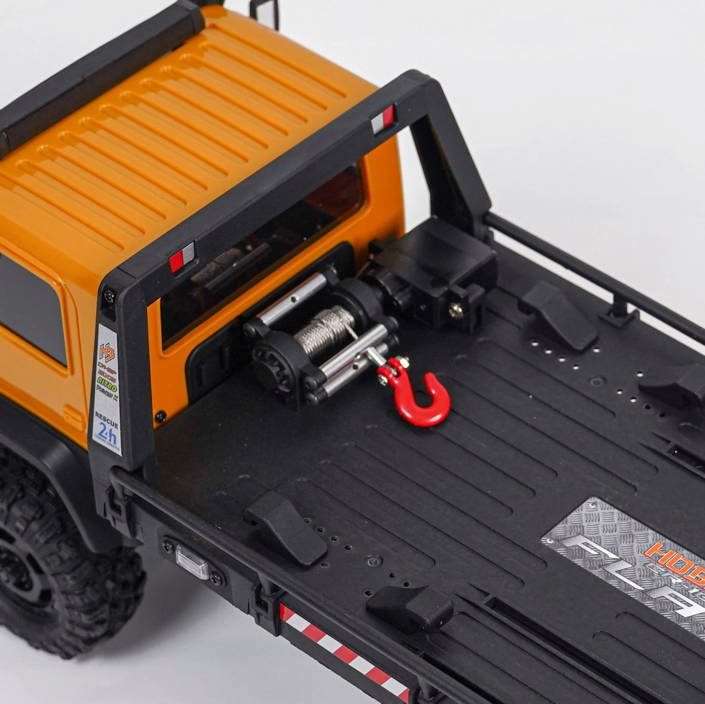 HobbyPlus CR18P Arktos 6X6 - V1.5 RTR 1/18 Micro Rock Crawler Flatbed Hauler (Sand - Tan) w/2.4GHz Radio, Battery & Charger