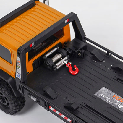HobbyPlus CR18P Arktos 6X6 - V1.5 RTR 1/18 Micro Rock Crawler Flatbed Hauler (Sand - Tan) w/2.4GHz Radio, Battery & Charger