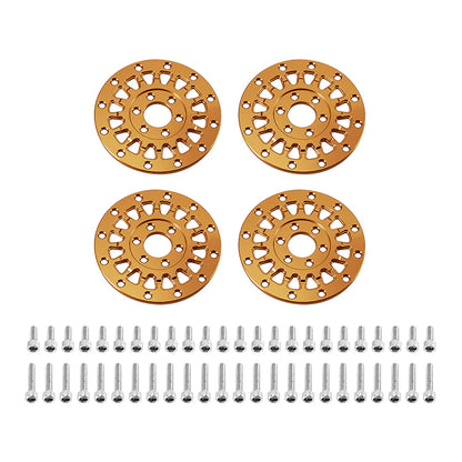 MW-F1304GD INJORA 1.3" ModuWheel 'Face' for 1.3" ModuWheel 1/18-1/24 RC Crawlers - GOLD