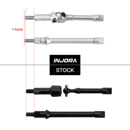 INJORA Stainless Steel Axle Shafts for SCX30- SCX30-13FR