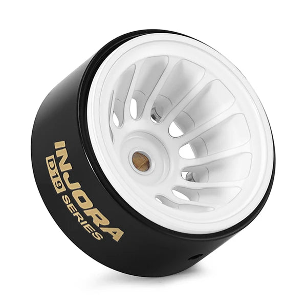 INJORA 0.7" D19 Deep Dish Brass Wheels for 1/30 SCX30 (W7015) - W7015WH-19