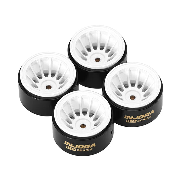 INJORA 0.7" D19 Deep Dish Brass Wheels for 1/30 SCX30 (W7015) - W7015WH-19