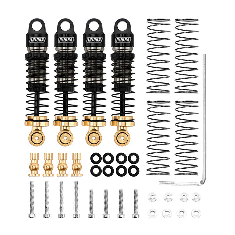 SCX24-179BR INJORA 40mm Big Bore Oil Shocks for 1/24 SCX24 FCX24M