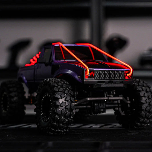 INJORA Flexible Cuttable LED Strip Lights for RC Cars (Red) - L42-RD