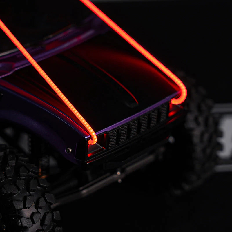 INJORA Flexible Cuttable LED Strip Lights for RC Cars (Red) - L42-RD