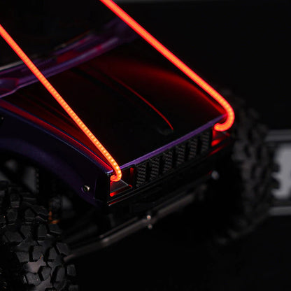 INJORA Flexible Cuttable LED Strip Lights for RC Cars (Red) - L42-RD