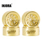 INJORA 0.7" D19 Brass Beadlock Wheels for 1/30 SCX30 (W7007) - W7007BR-19