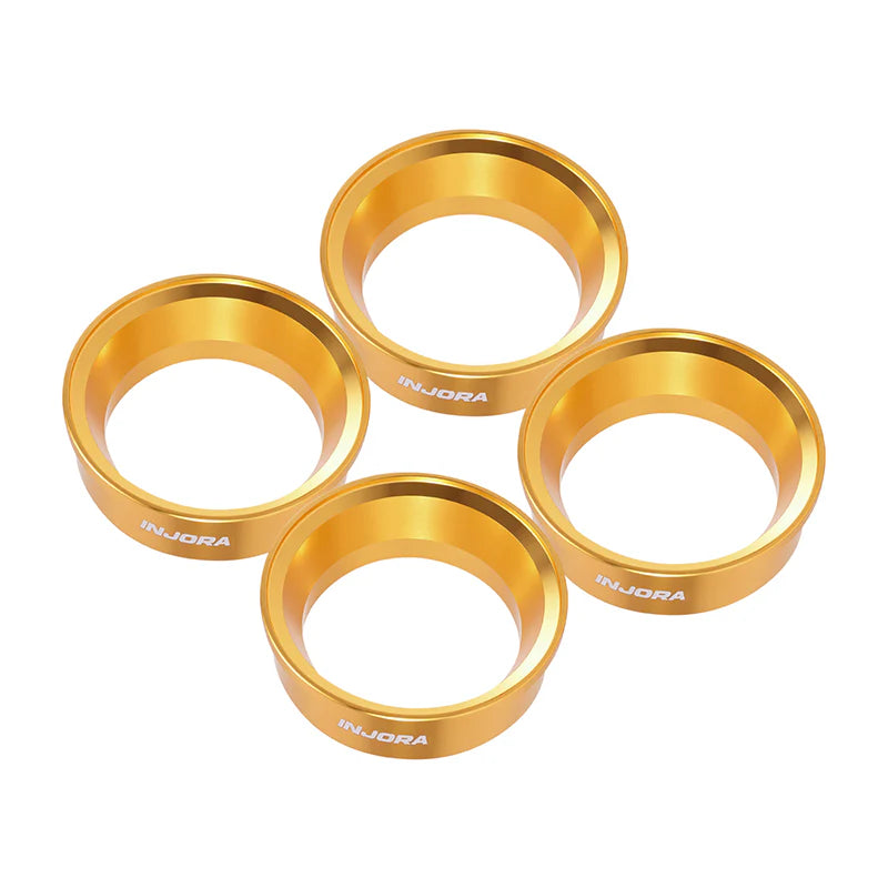 MW-B1301GD INJORA 4pcs Aluminum Wheel Barrels for 1.3" ModuWheel