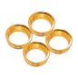MW-B1301GD INJORA 4pcs Aluminum Wheel Barrels for 1.3" ModuWheel