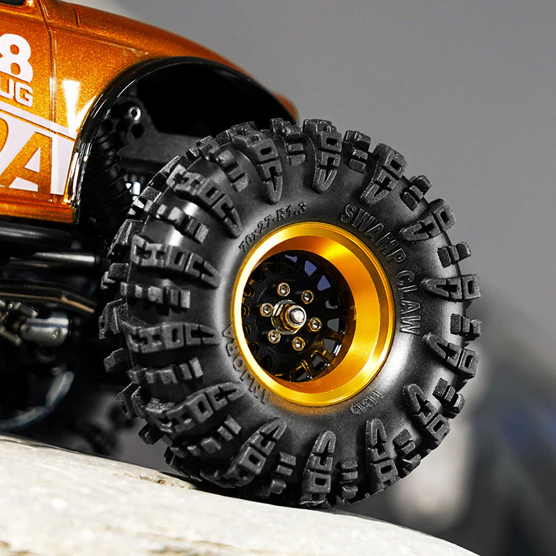 MW-B1301GD INJORA 4pcs Aluminum Wheel Barrels for 1.3" ModuWheel