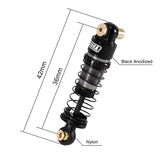 INJORA 36mm Big Bore Oil Shocks for 1/24 SCX24 FCX24M - SCX24-198BK