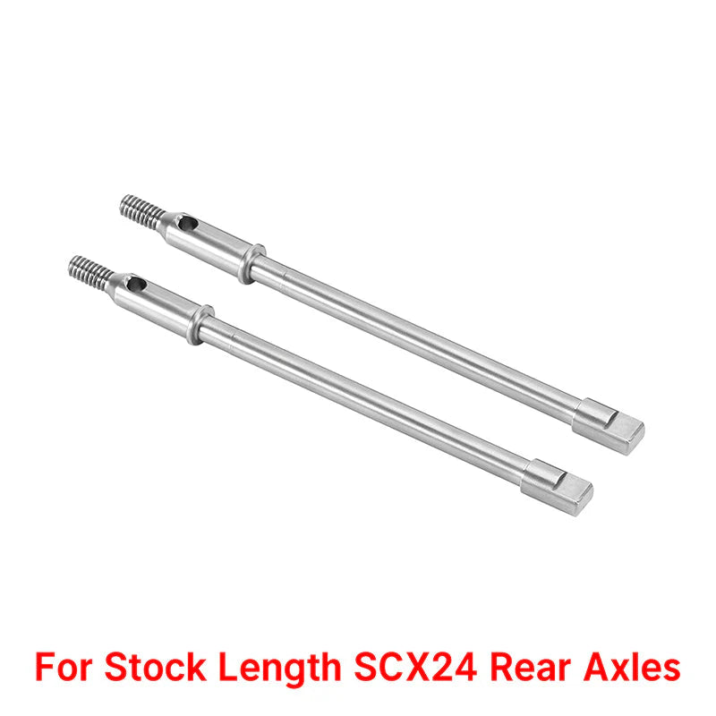 SCX24-183R INJORA Steel Dogbone Shafts for STOCK SCX24 REAR Axles