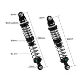 INJORA DRX Dual-Rate Spring Oil Shocks 90mm+100mm for 1/10 TRX4 SCX10 III - BZ-05BS-90-100