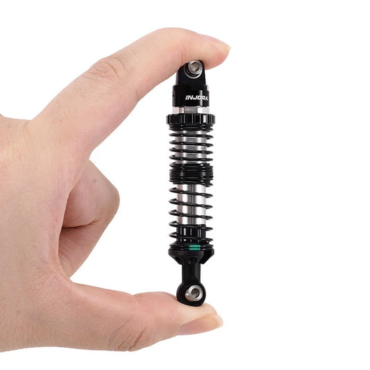 INJORA DRX Dual-Rate Spring Oil Shocks for 1/10 RC Crawlers, 80mm / 90mm / 100mm / 110mm / 120mm - BZ-05BS-100