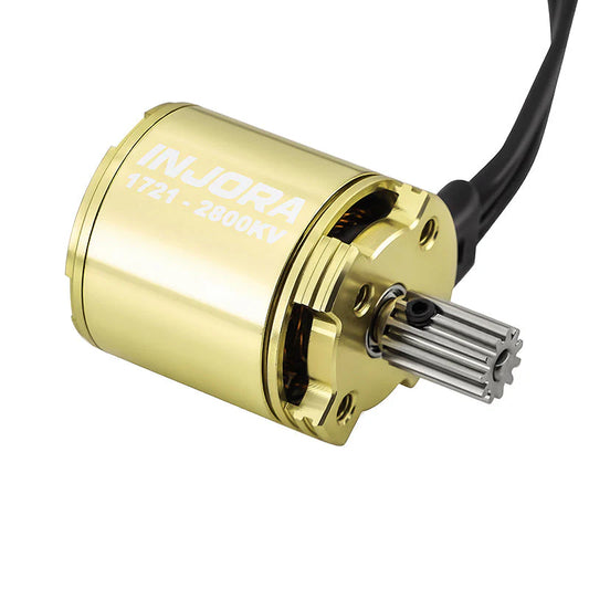 INJORA Gold Viper 1721 Brushless Motor 2800KV for 1/18 TRX4M Ascent-18 (INM19-4M-GD)