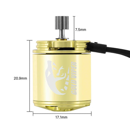 INJORA Gold Viper 1721 Brushless Motor 2800KV for 1/24 SCX24 - INM19-SCX24-GD