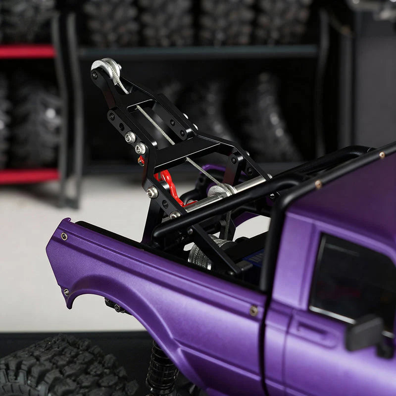 INJORA Tow Truck Crane Kit & INJS2065-360 Winch Servo for 1/24 SCX24 - INJS2065-360-194BK