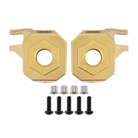 INJORA 2PCS Brass Steering Knuckles for 1/10 SCX10 III AR45 Straight Axles - SCX10-3-8