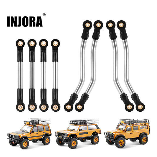 INJORA Stainless Steel High Clearance Chassis Links for 1/24 FMS FCX24M - FCX24M-11