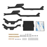 INJORA 5° Angled LCG Carbon Fiber Chassis Kit for 1/18 TRX4M - 4M-38