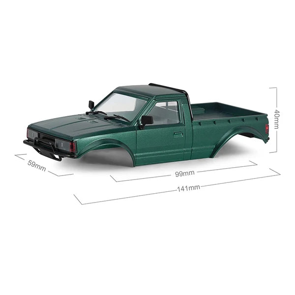 INJORA Pickup Hard Body for 1/30 Axial SCX30, 99mm Wheelbase - IR80-30GN