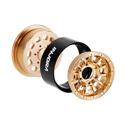 INJORA 1.0” Aluminum Beadlock Wheels (W1056) - DGW-1056GD