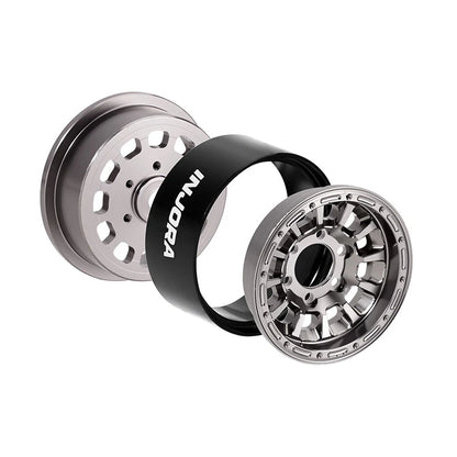 INJORA 1.0” Aluminum Beadlock Wheels (W1056) - DGW-1056GL