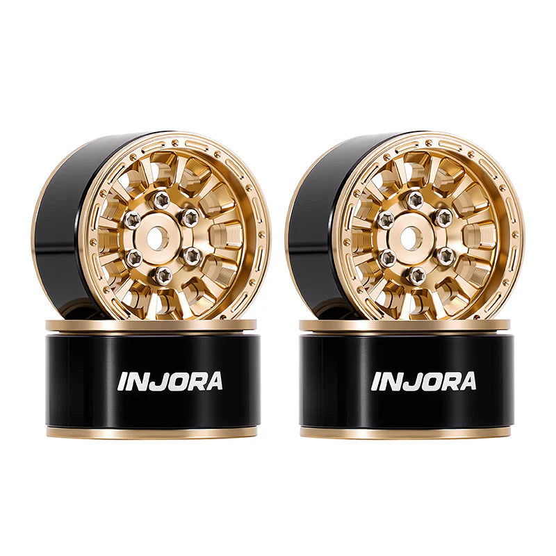 INJORA 1.0” Aluminum Beadlock Wheels (W1056) - DGW-1056GD