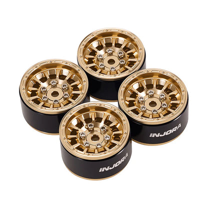 INJORA 1.0” Aluminum Beadlock Wheels (W1056) - DGW-1056GD