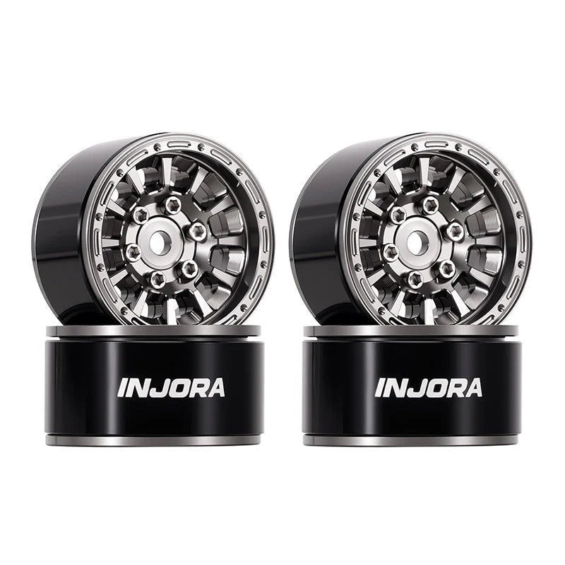 INJORA 1.0” Aluminum Beadlock Wheels (W1056) - DGW-1056GL