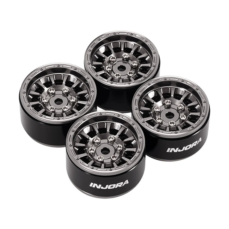 INJORA 1.0” Aluminum Beadlock Wheels (W1056) - DGW-1056GL