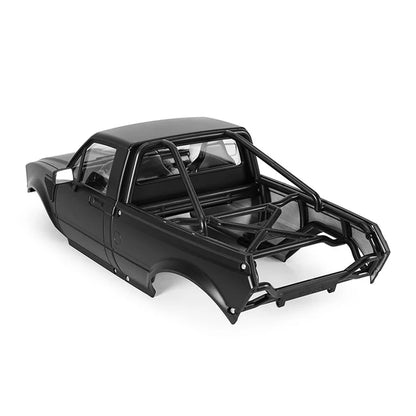 INJORA IR60-10 Hard Body with Interior & Bed Cage for 1/10 RC Crawler (Black) - IR60-10BK