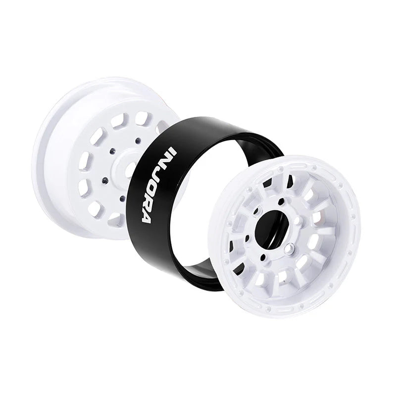 INJORA 1.0” Aluminum Beadlock Wheels (W1056) - DGW-1056WH
