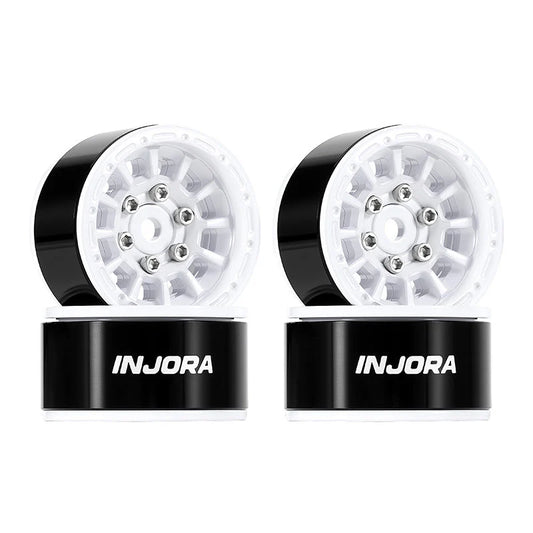 INJORA 1.0” Aluminum Beadlock Wheels (W1056) - DGW-1056WH